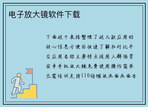 电子放大镜软件下载